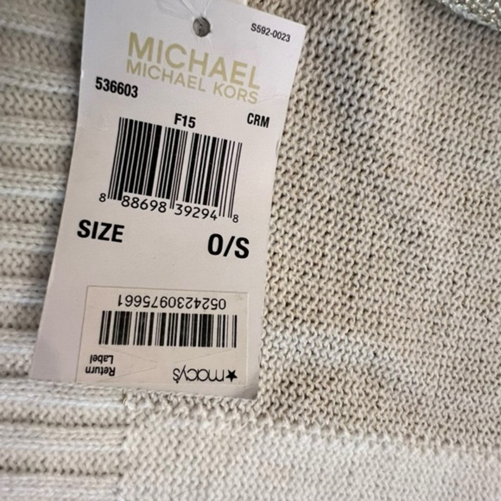 Michael Kors Gold and Cream‎ Scarf - Picture 6 of 10